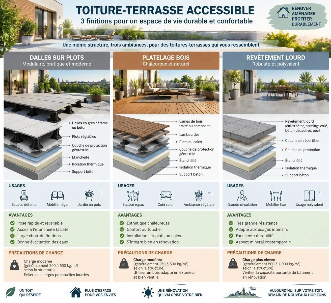 découvrez les techniques d’isolation par l’extérieur d’une toiture-terrasse accessible et les matériaux adaptés pour améliorer le confort et la performance énergétique.