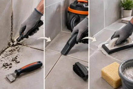 découvrez comment enlever les anciens joints de carrelage, purger les interstices et refaire des joints propres et durables comme un pro.