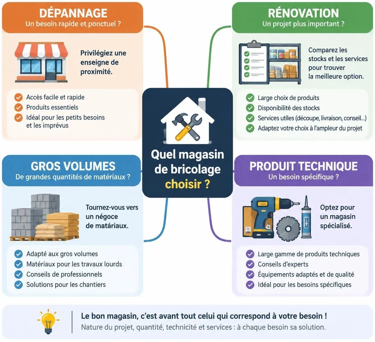 comparez mr bricolage et weldom : choix, prix, services et proximité pour trouver l’enseigne la mieux adaptée à vos travaux et à votre budget.