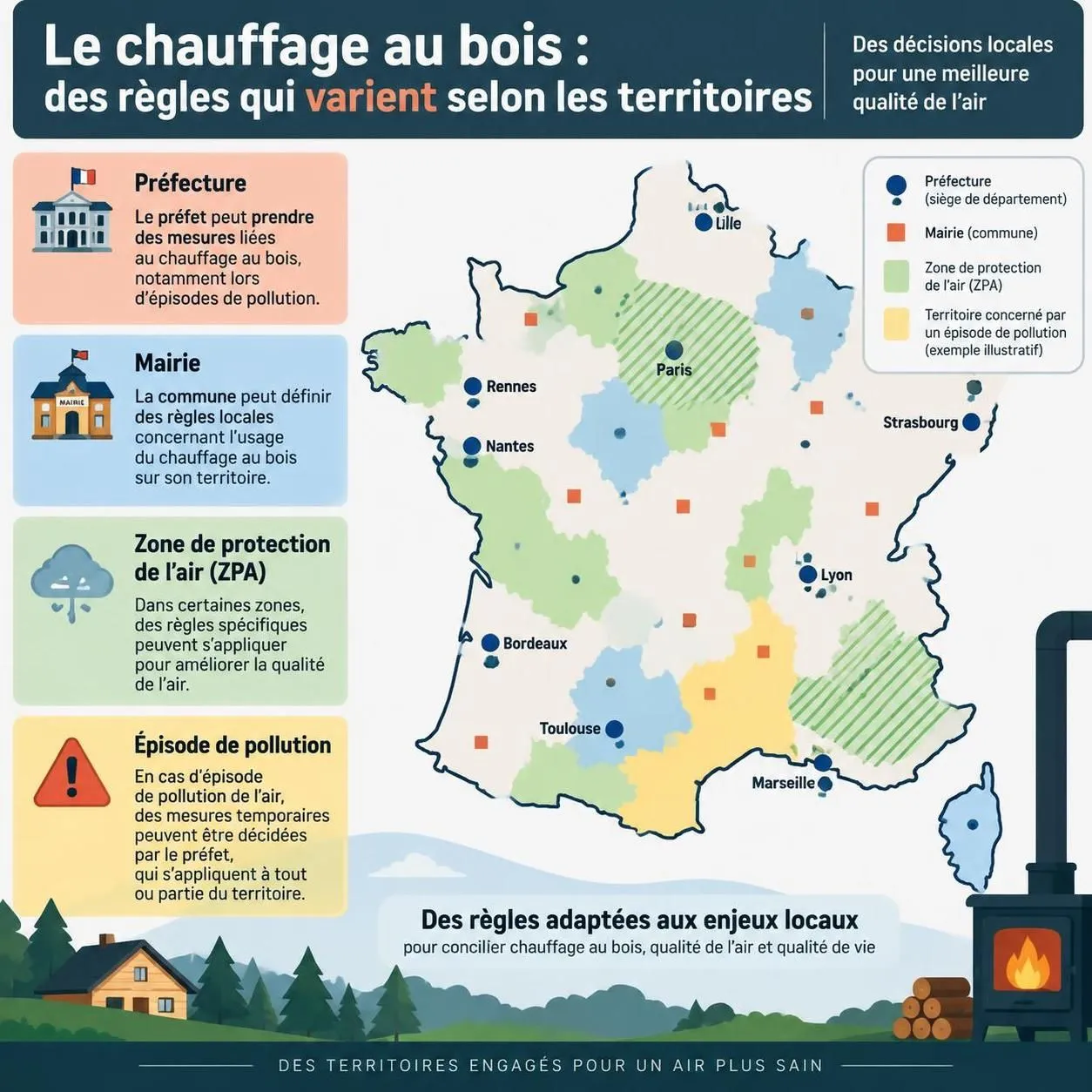 découvrez comment choisir la puissance d’un poêle à bois en 2026, comprendre le label flamme verte et vérifier les règles applicables dans votre ville.