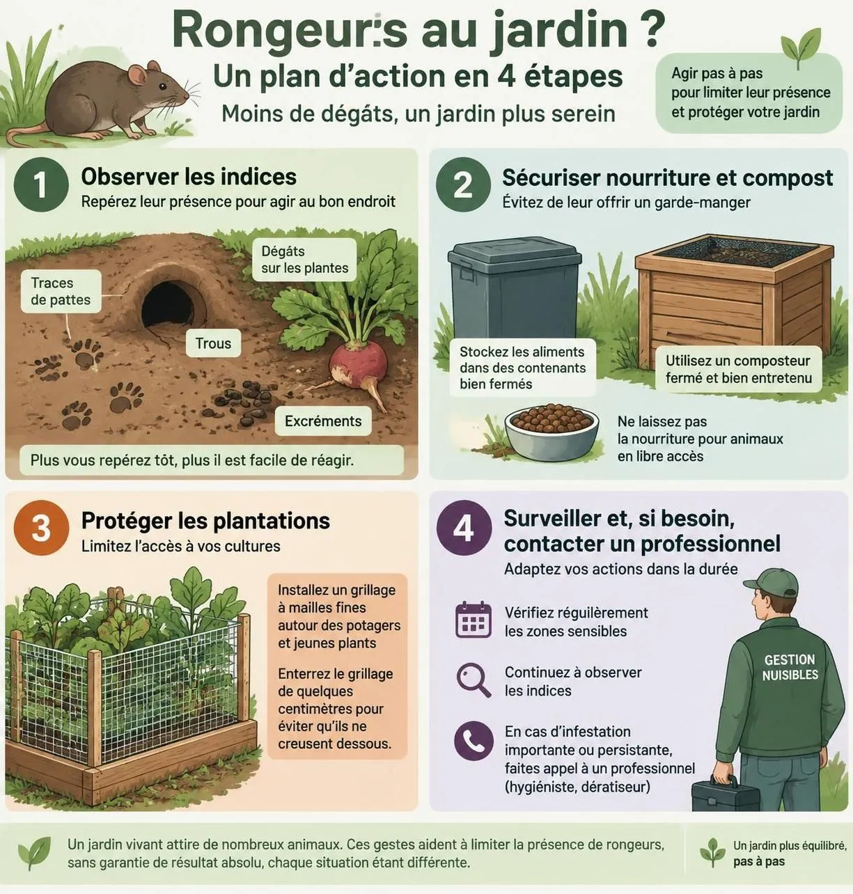 repérez les galeries et dégâts du rat des champs au jardin, puis découvrez des solutions efficaces pour protéger vos plantations et limiter sa présence.